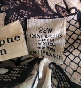 Vintage Floral Print Blouse