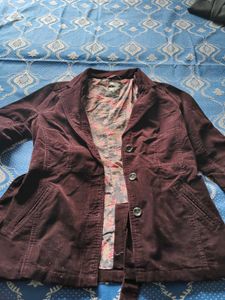 Corduroy Belted Jacket