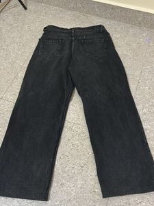 Wide Leg Black Jeans