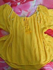 Yellow Off Shoulder top