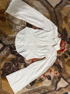 White Button-Up Top