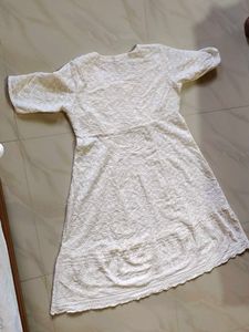 White Embroidered Dress