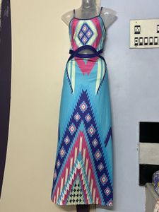 Chromatic Imported Long Designer One Piece