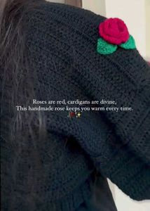 Crochet Rose Cardigan