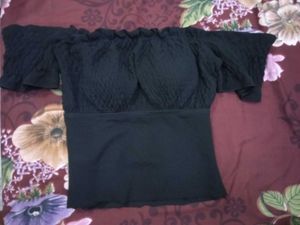 Black Off-Shoulder Top