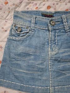 Denim Mini Skirt