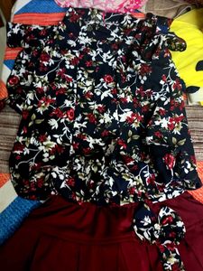 Cute Floral Girls Outfit