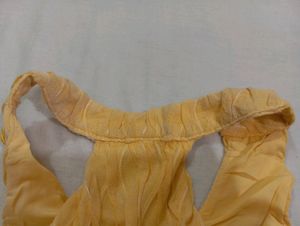 Vintage Frilled Yellow Dress