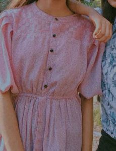 Pink Button-Up Puff Sleeve Top