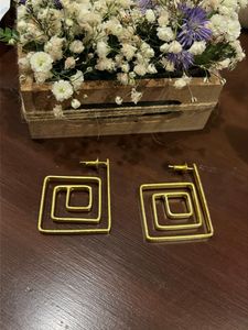 Geometric Gold Earrings