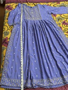Lavender Printed Kurti