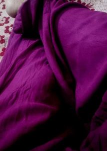 Rayon Purple Colour Patiyala Salwar