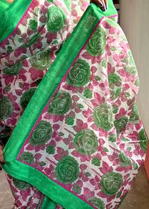 ☘️Saree with blouse ☘️