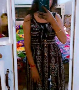Boho Print Tie-Front Dress