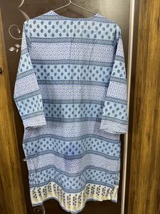 Blue Kurti Leggings Set