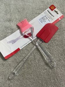 Silicone Non-Sticky Spatula and Oil Brush Reusable