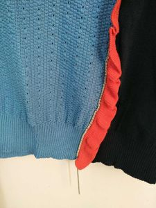 Colourblock Knitted Tops