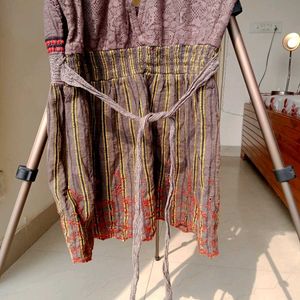 Boho Chic Brown Vintage Top