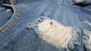 Distressed Denim Shorts