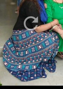 Wrap Around Cotton Printed Skirt