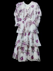 Floral Ruffle Tiered Dress