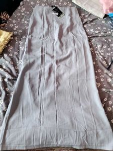 KOREAN LONG SKIRT- GREY