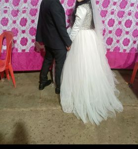 Full Diamond Work Christian Style Gown