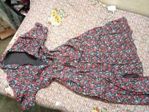 Buttoned Floral Dress