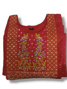 Women&#39;s Cotton Blend Anarkali Printed Kurti