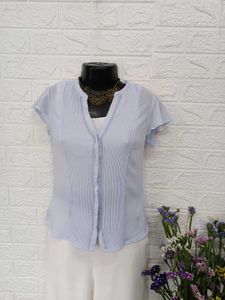 H&M Pale Blue Top
