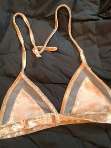 Velvet Triangle Bralette