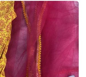 Yellow &amp; Pink Sharara Set
