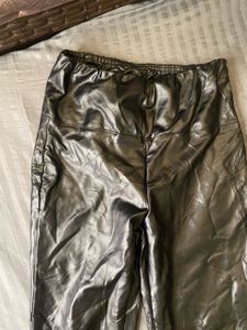 Faux Leather Black Pants
