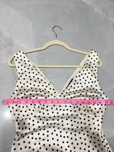 Zara Satin Polka Dress