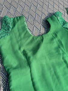 Green Chikankari Suit