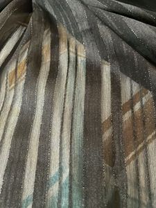 Black Shining Stripes Hijab