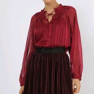 Marks &amp; SpencerSolid Blouse with Tie-Up