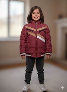 Cute Maroon Padded Jacket