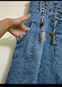 Denim Jeans Mini Dress