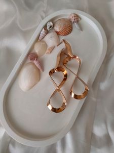 Infinity - Brass Plated Earrings