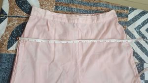 Pink Embroidered Kurta With Sharara And Dupatta