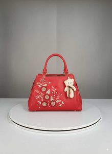 Red Floral Handbag