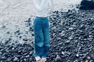 H&amp;M baggy pocket jeans