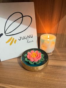 Scented Lotus Urli Candle