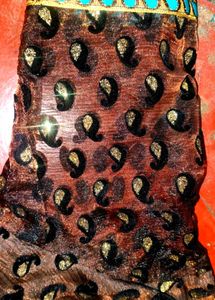 Elegant Brown Paisley Blouse