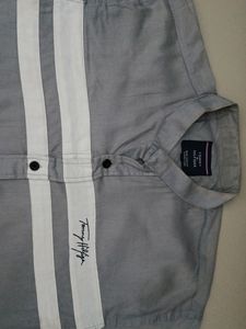 Tommy Hilfiger Grey Branded Shirt