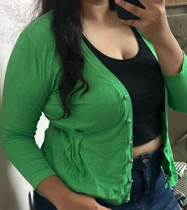 Green Cardigan