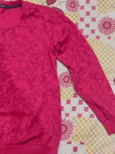 Pink Floral Print Top