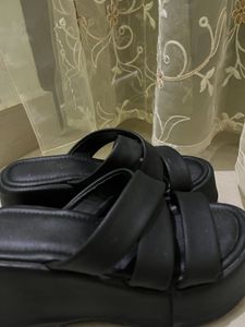 Black Platform Slides