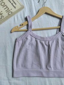 Lavender Crop Top